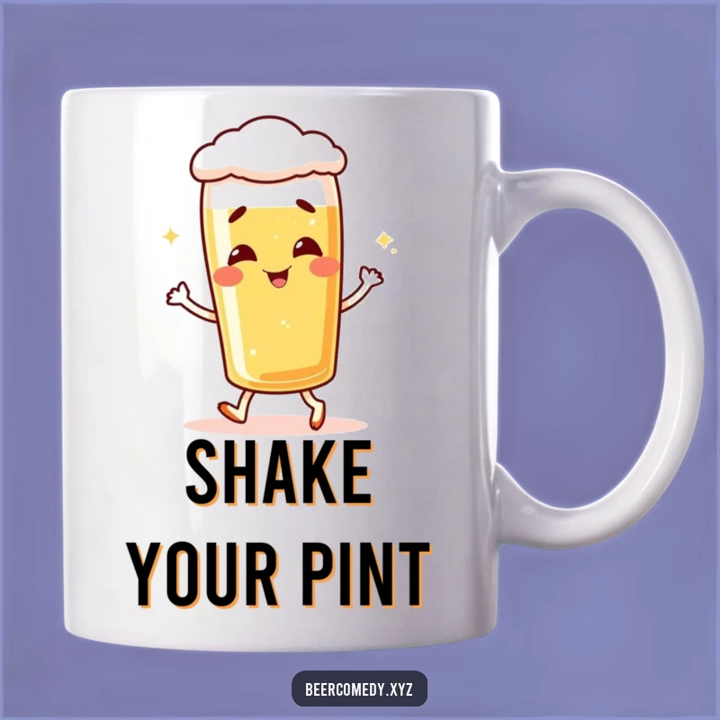 Funny Giggling Lager Glass Mug - The Perfect Humorous Gift for Beer Lovers