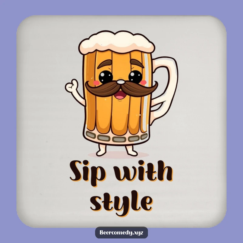 Funny Dancing Stout Mug Coaster - Protect Your Table with Stouts and Style