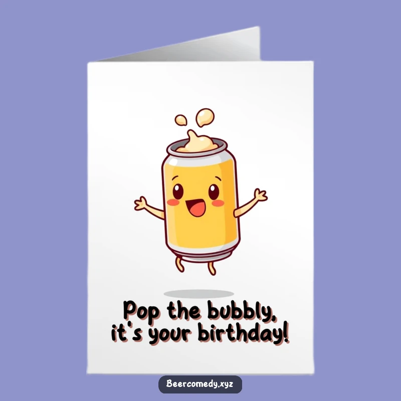 Free Printable Birthday Card: Beer Can Cartwheel for a Fun Downloadable Gift!