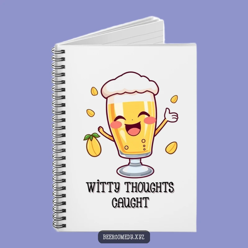 Funny Beer Glass Wink Notebook: Jot Down Joyful Winks, Perfect Gift!